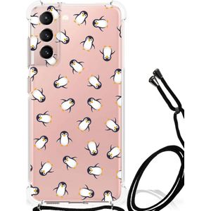 Doorzichtige Silicone Hoesje voor Samsung Galaxy S21 FE Pinguïn