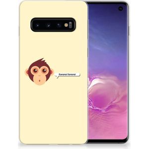 Samsung Galaxy S10 Telefoonhoesje met Naam Monkey