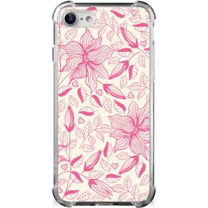 iPhone SE 2022/2020 | iPhone 8/7 Case Pink Flowers