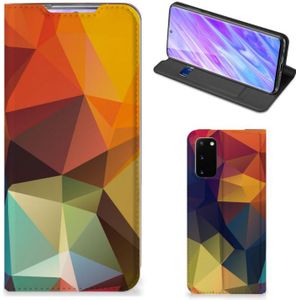 Samsung Galaxy S20 Stand Case Polygon Color