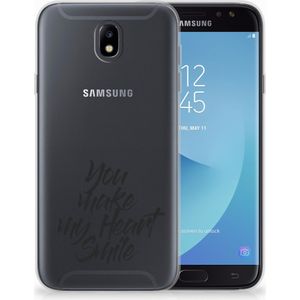 Samsung Galaxy J7 2017 | J7 Pro Siliconen hoesje met naam Heart Smile