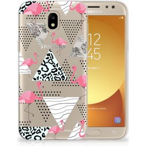 Samsung Galaxy J5 2017 TPU Hoesje Flamingo Triangle