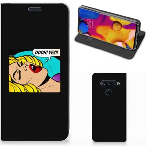 LG V40 Thinq Hippe Standcase Popart Oh Yes