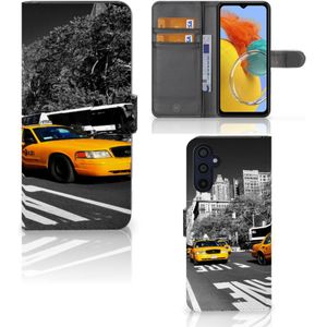 Samsung Galaxy M14 Flip Cover New York Taxi