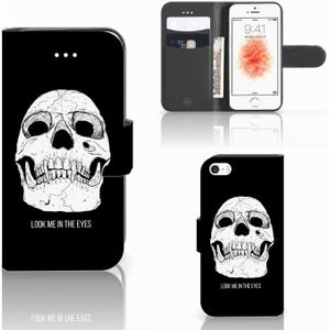 Telefoonhoesje met Naam Apple iPhone 5 | 5s | SE Skull Eyes