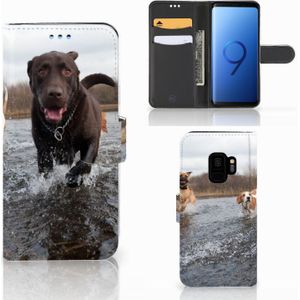 Samsung Galaxy S9 Telefoonhoesje met Pasjes Honden Labrador
