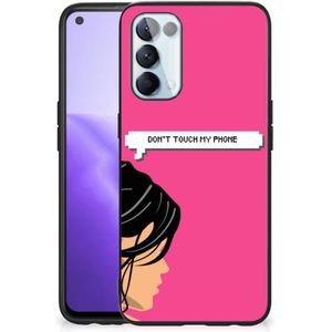 OPPO Reno5 5G | Find X3 Lite Telefoon Hoesje Woman Don't Touch My Phone