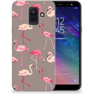 Samsung Galaxy A6 (2018) TPU Hoesje Flamingo