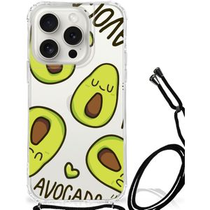 iPhone 15 Pro Stevig Bumper Hoesje Avocado Singing