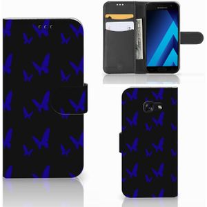 Samsung Galaxy A5 2017 Telefoon Hoesje Vlinder Patroon