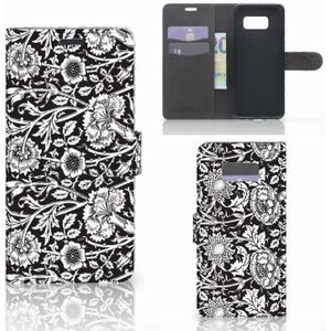 Samsung Galaxy S8 Plus Hoesje Black Flowers