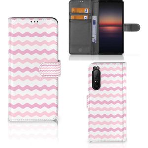 Sony Xperia 1 II Telefoon Hoesje Waves Roze