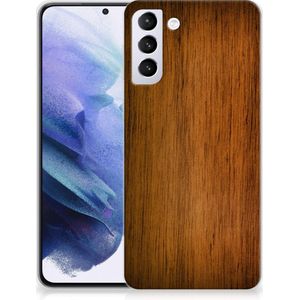 Samsung Galaxy S21 Plus Bumper Hoesje Donker Hout