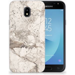 Samsung Galaxy J3 2017 TPU Siliconen Hoesje Marmer Beige