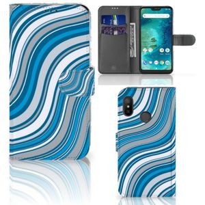 Xiaomi Mi A2 Lite Telefoon Hoesje Waves Blue