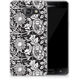 Samsung Galaxy A3 2016 TPU Case Black Flowers