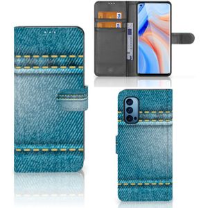 OPPO Reno 4 Pro 5G Wallet Case met Pasjes Jeans