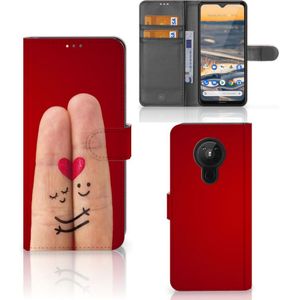 Nokia 5.3 Wallet Case met Pasjes Liefde - Origineel Romantisch Cadeau