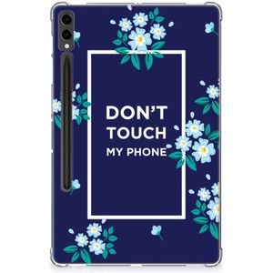 Samsung Galaxy Tab S9 Plus Print Case Flowers Blue DTMP