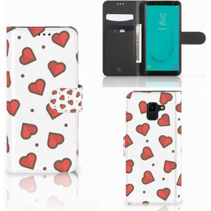 Samsung Galaxy J6 2018 Telefoon Hoesje Hearts