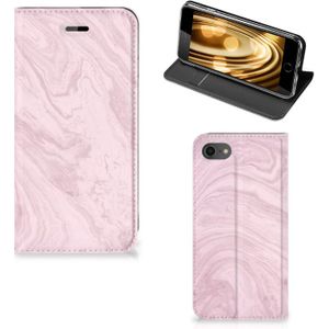 iPhone 7 | 8 | SE (2020) | SE (2022) Standcase Marble Pink - Origineel Cadeau Vriendin