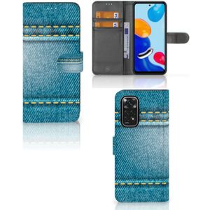 Xiaomi Redmi Note 11/11S Wallet Case met Pasjes Jeans