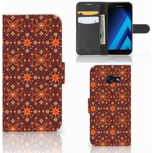 Samsung Galaxy A5 2017 Telefoon Hoesje Batik Brown