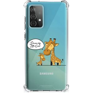 Samsung Galaxy A52 4G/5G Stevig Bumper Hoesje Giraffe