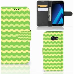Samsung Galaxy A5 2017 Telefoon Hoesje Waves Green