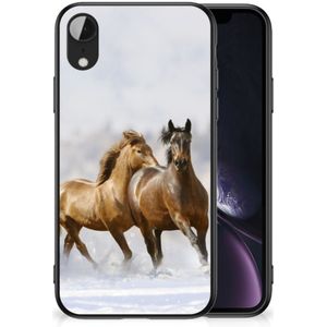 Apple iPhone XR Dierenprint Telefoonhoesje Paarden