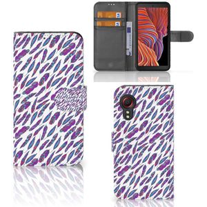 Samsung Galaxy Xcover 5 Telefoon Hoesje Feathers Color