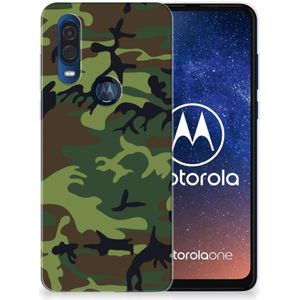 Motorola One Vision TPU bumper Army Dark