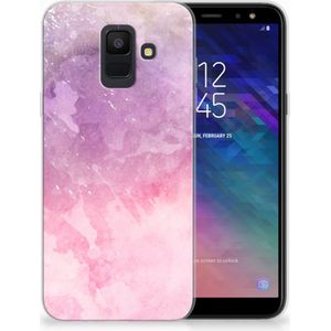 Hoesje maken Samsung Galaxy A6 (2018) Pink Purple Paint