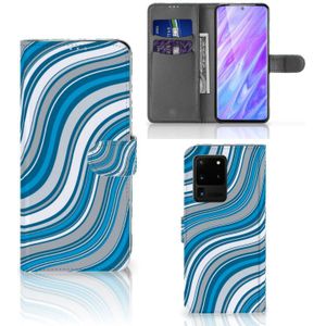 Samsung Galaxy S20 Ultra Telefoon Hoesje Waves Blue