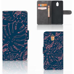 Nokia 3.1 (2018) Hoesje Palm Leaves