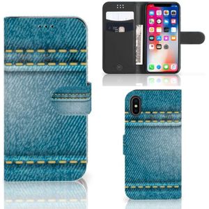 Apple iPhone X | Xs Wallet Case met Pasjes Jeans