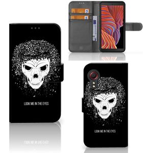 Telefoonhoesje met Naam Samsung Galaxy Xcover 5 Skull Hair