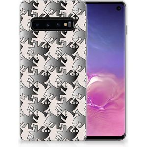 Samsung Galaxy S10 TPU Hoesje Salamander Grey