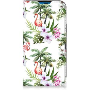 iPhone 14 Pro Hoesje maken Flamingo Palms