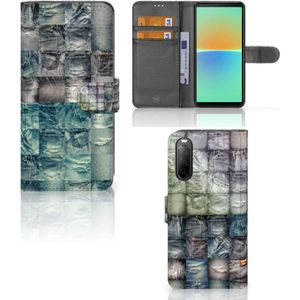 Wallet Case met Pasjes Sony Xperia 10 IV Spijkerbroeken