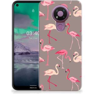 Nokia 3.4 TPU Hoesje Flamingo