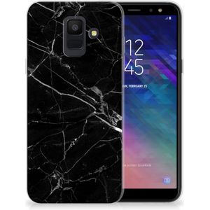 Samsung Galaxy A6 (2018) TPU Siliconen Hoesje Marmer Zwart - Origineel Cadeau Vader