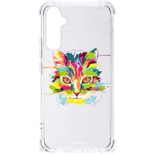 Samsung Galaxy A34 Stevig Bumper Hoesje Cat Color