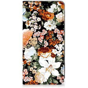 Smart Cover voor Samsung Galaxy S10e Dark Flowers