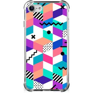 iPhone SE 2022/2020 | iPhone 8/7 Shockproof Case Blokken Kleurrijk