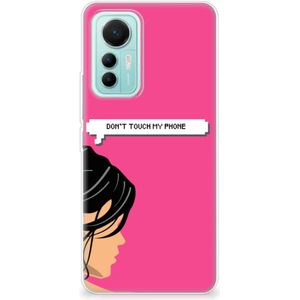 Xiaomi 12 Lite Silicone-hoesje Woman Don't Touch My Phone