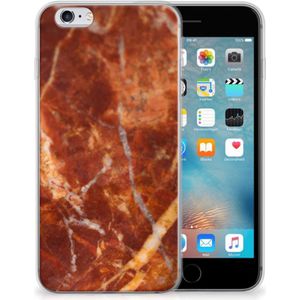 Apple iPhone 6 | 6s TPU Siliconen Hoesje Marmer Bruin