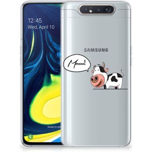 Samsung Galaxy A80 Telefoonhoesje met Naam Cow