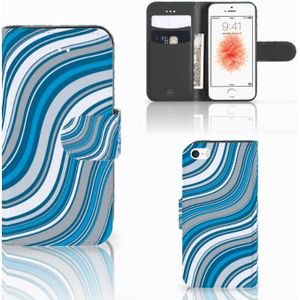 Apple iPhone 5 | 5s | SE Telefoon Hoesje Waves Blue