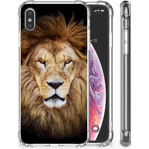 Apple iPhone Xs Max Case Anti-shock Leeuw